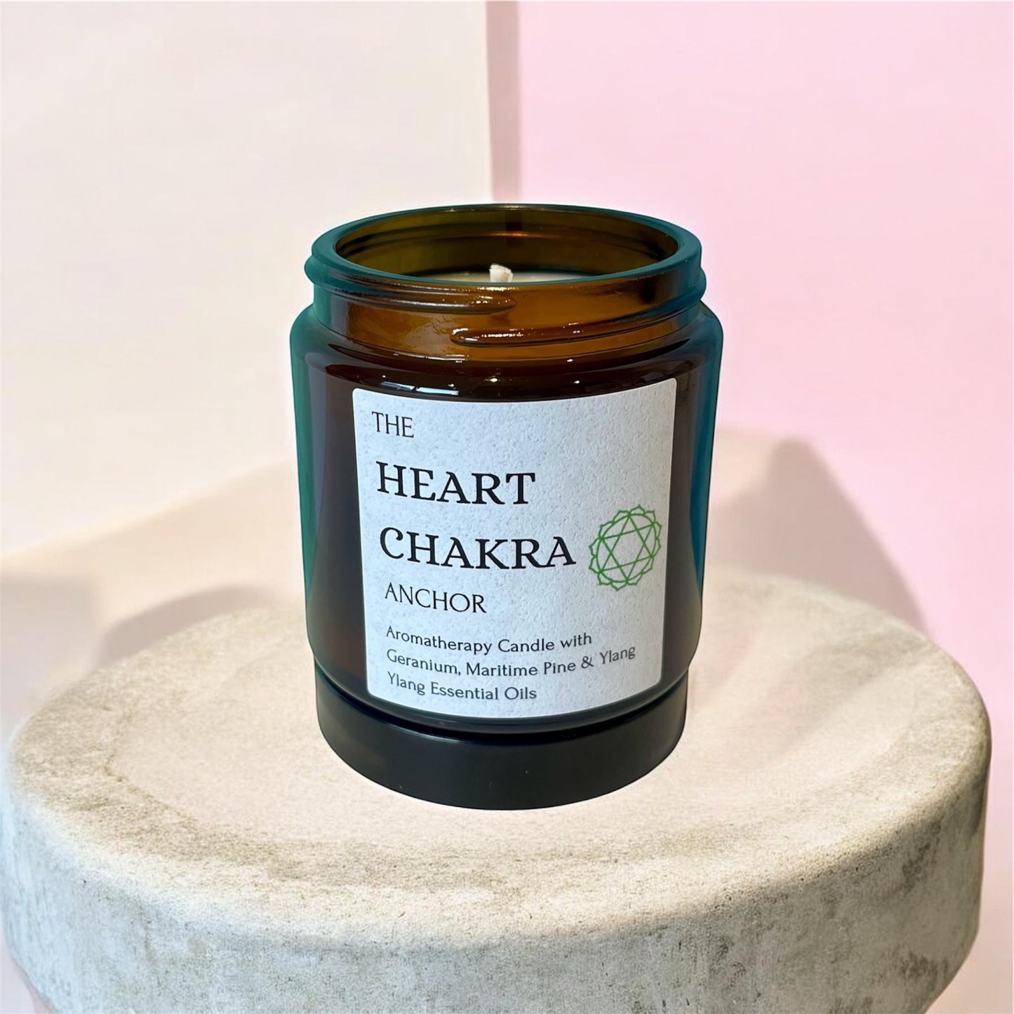Chakra Jar Candle - Heart