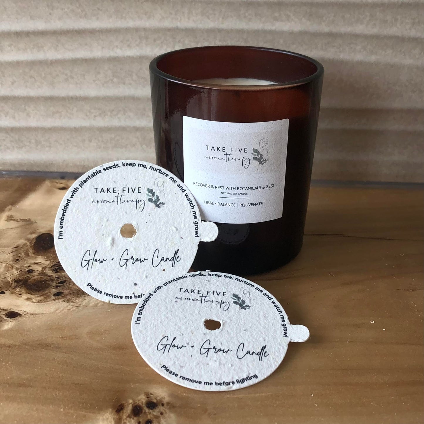 Recover & Rest Amber Candle